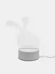 Алый светильник-ночник 3D, светодиодный LED, USB, 3 цвета, с блоком питания