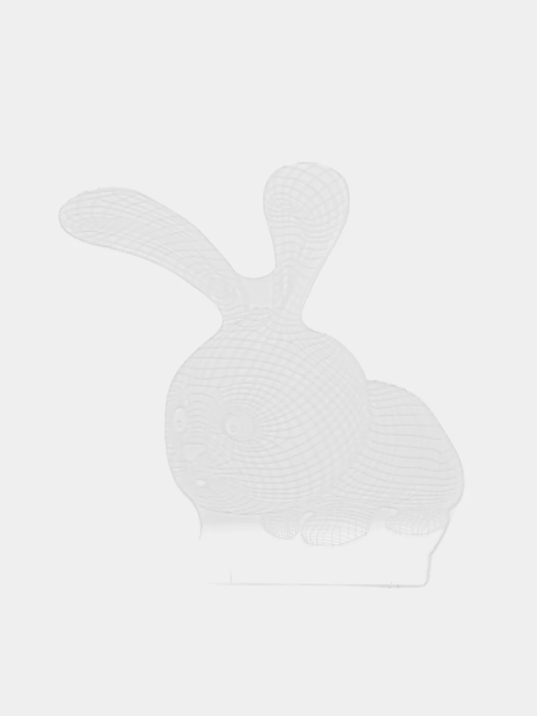 Алый светильник-ночник 3D, светодиодный LED, USB, 3 цвета, с блоком питания