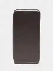 Серебряный чехол-книжка на Huawei Honor 10i / Honor 20E, Хуавей Хонор 10ай / Хонор 20Е