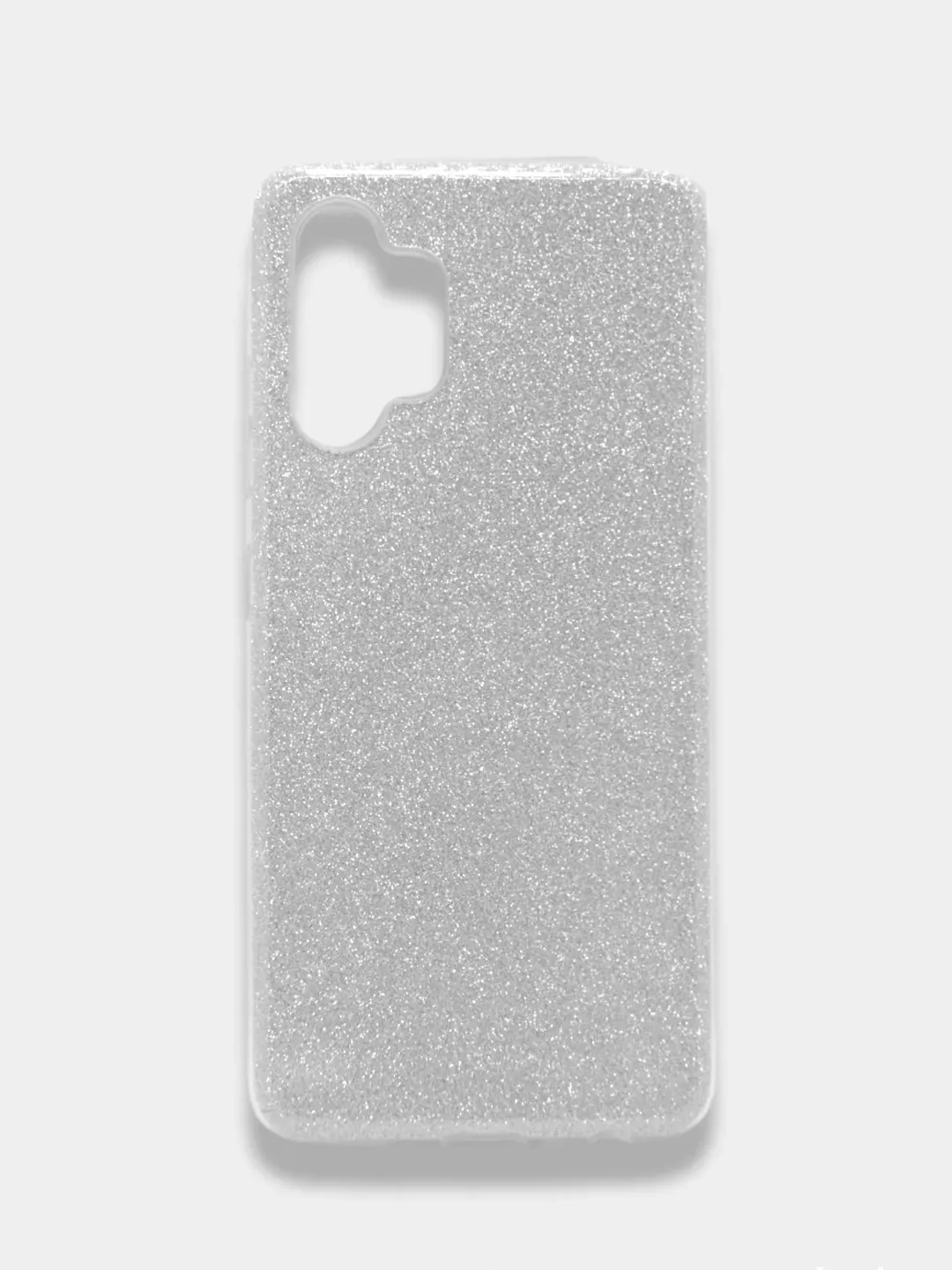 Серебряный чехол блестящий Samsung Galaxy A32, накладка c блёстками Самсунг А32