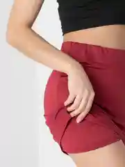 Багровый шорты-юбка женские для фитнеса, йоги