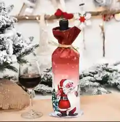 Новогодний чехол для бутылки