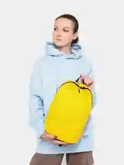 Желтый мини рюкзак "Pakkit mini" женский, сумка женская спортивная, городской, черный, 9,5 л