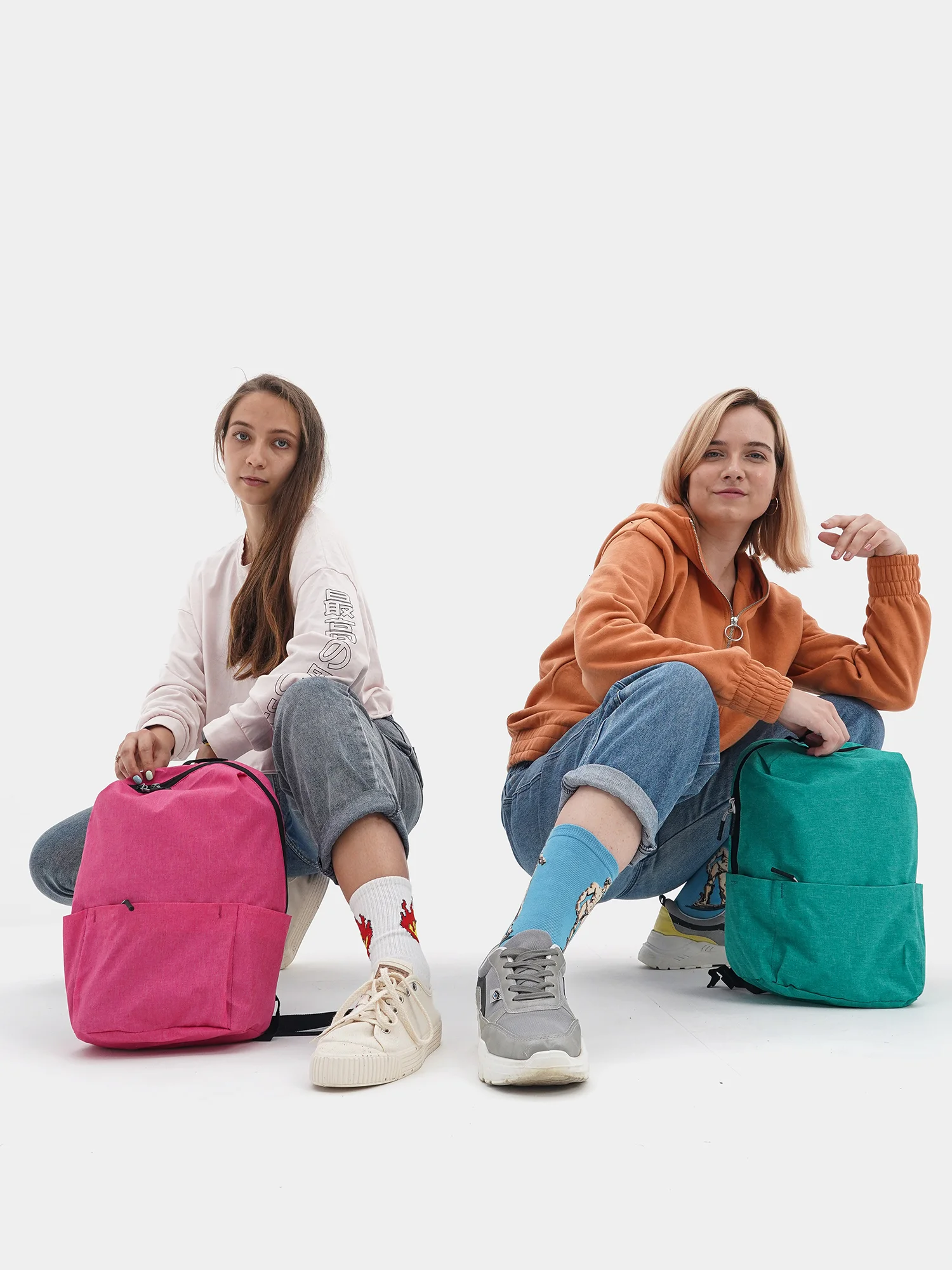 Розовый мини рюкзак "Pakkit mini" женский, сумка женская спортивная, городской, черный, 9,5 л