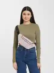 Конфетный сумка поясная, женская, светоотражающая