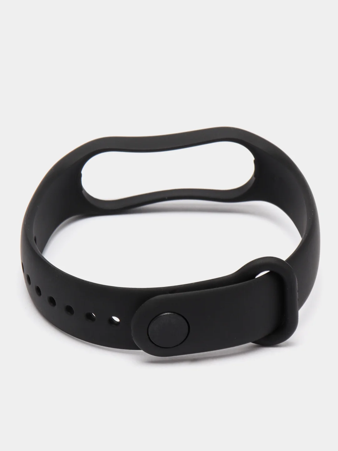 Черный силиконовый ремешок для фитнес-браслета Xiaomi Mi Band 7