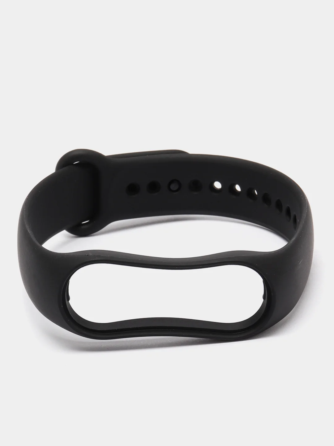 Черный силиконовый ремешок для фитнес-браслета Xiaomi Mi Band 7