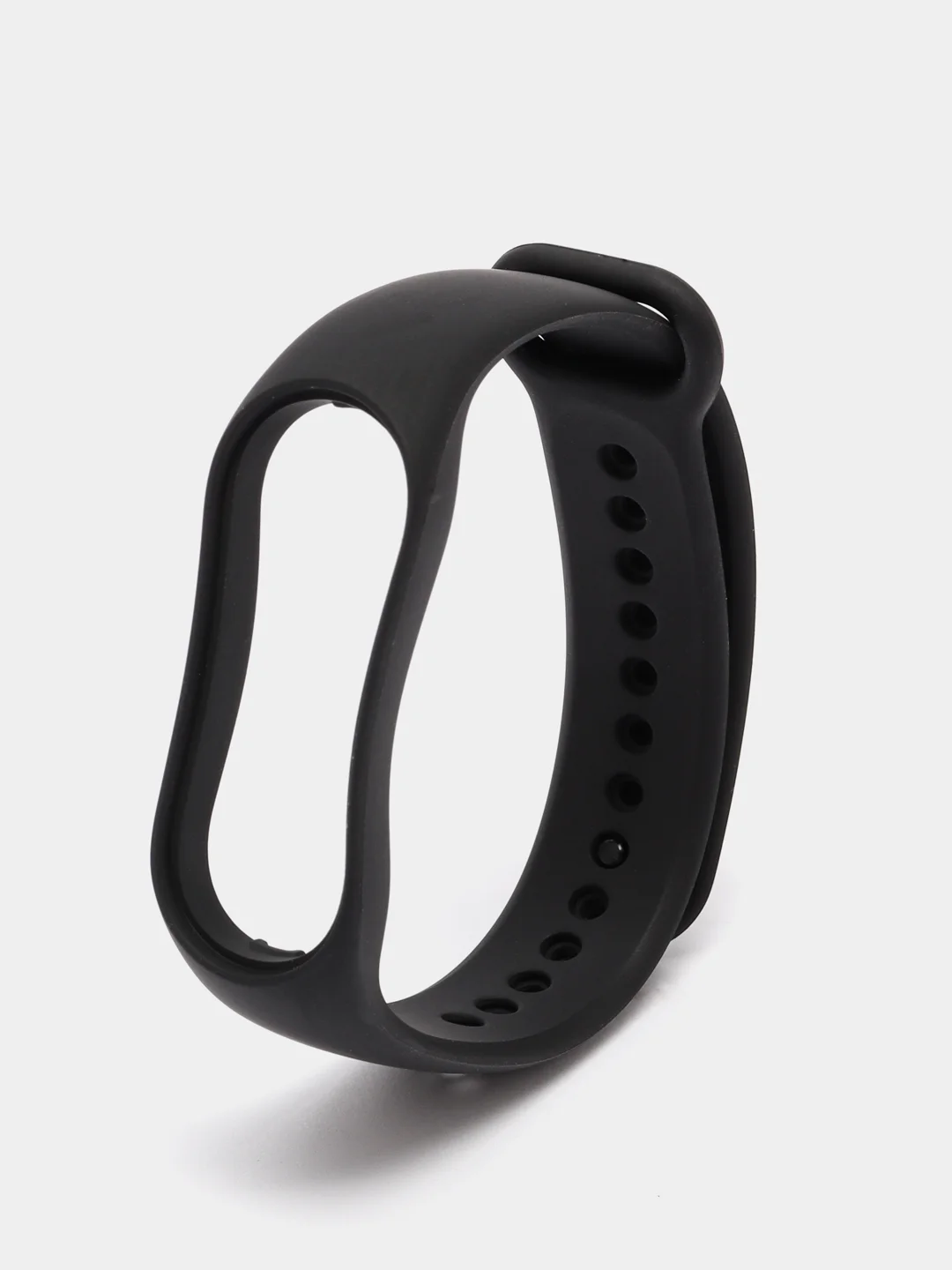 Черный силиконовый ремешок для фитнес-браслета Xiaomi Mi Band 7