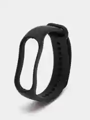 Черный силиконовый ремешок для фитнес-браслета Xiaomi Mi Band 7