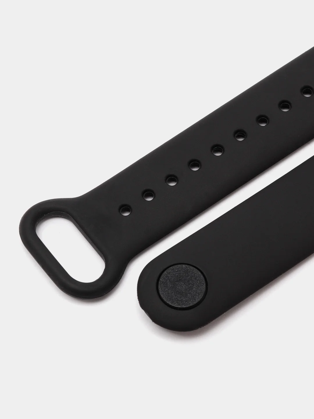 Черный силиконовый ремешок для фитнес-браслета Xiaomi Mi Band 7
