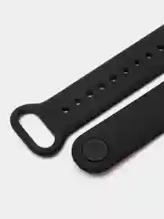Черный силиконовый ремешок для фитнес-браслета Xiaomi Mi Band 7