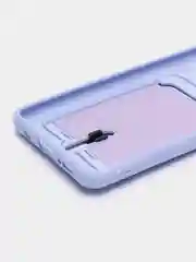Лавандовый чехол для Samsung Galaxy A51, Самсунг Галакси А51 силиконовый, с карманом для карты