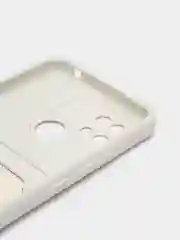 Белый чехол Xiaomi Redmi 10C / Poco C40, Сяоми Редми 10С, Поко С40 силиконовый с карманом для карты
