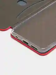 Красный чехол-книжка для Infinix Note 10 Pro