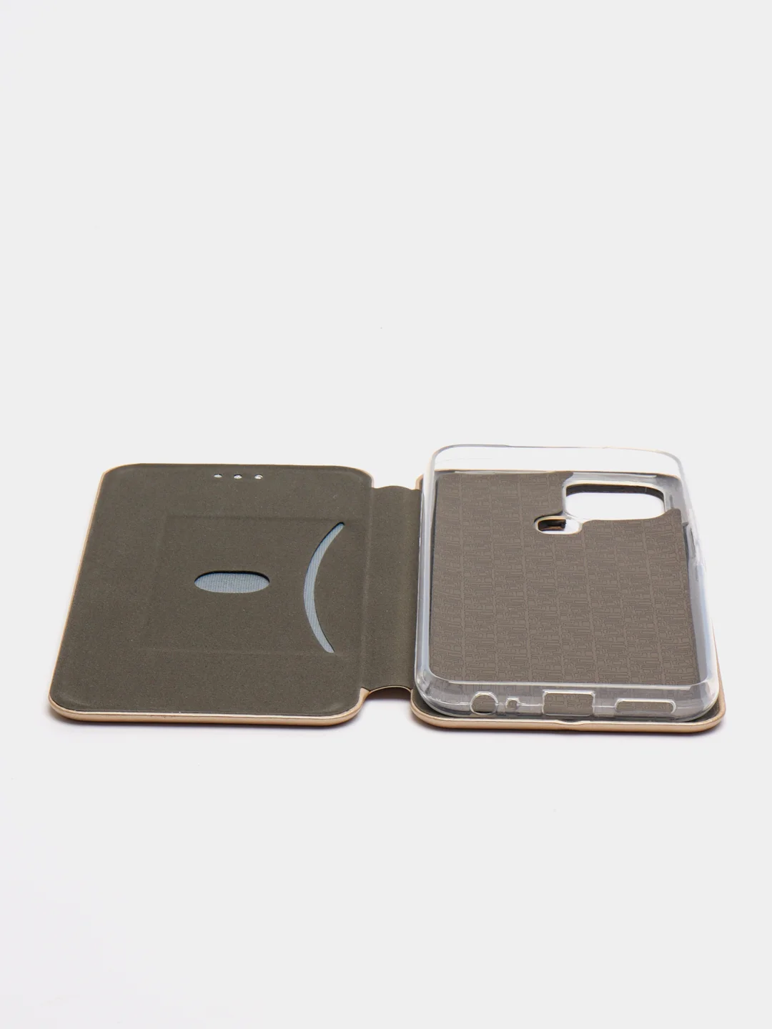 Золотой чехол-книжка для Infinix Smart 6