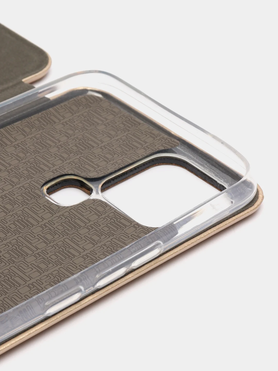 Золотой чехол-книжка для Infinix Smart 6