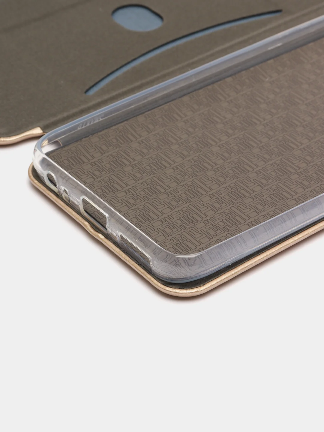 Золотой чехол-книжка для Infinix Smart 6