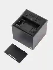 Черный светодиодные настольные LED часы VST 869, деревянные