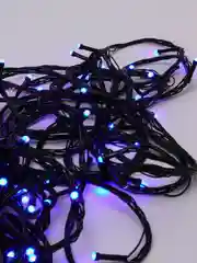 Желтый уличная гирлянда-нить, LED, на черном проводе, 40 м