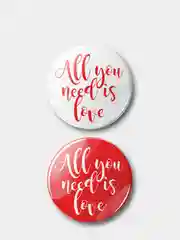 Значок "All you need is love"