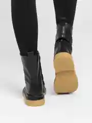 Горчичный ботинки женские, высокие
