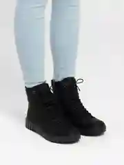 Черный женские зимние ботинки Rieker