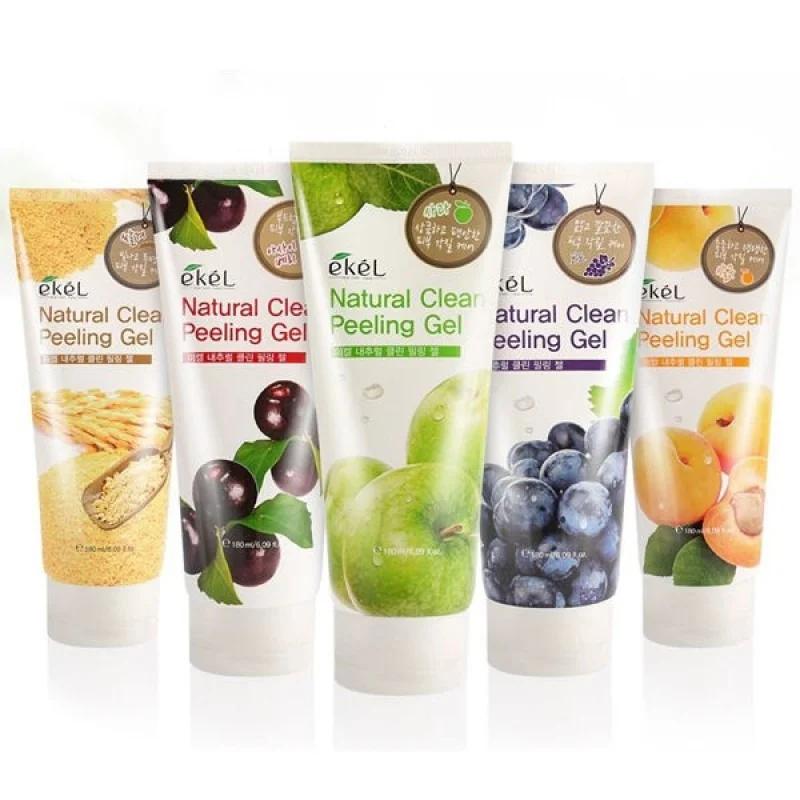 Черный пиллинг для лица EKEL Natural Clean Peeling Gel, 100 мл
