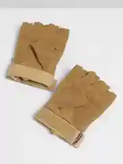Хаки перчатки тактические, с полупальцами