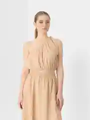 Бежевый комплект LaFemme: юбка и топ