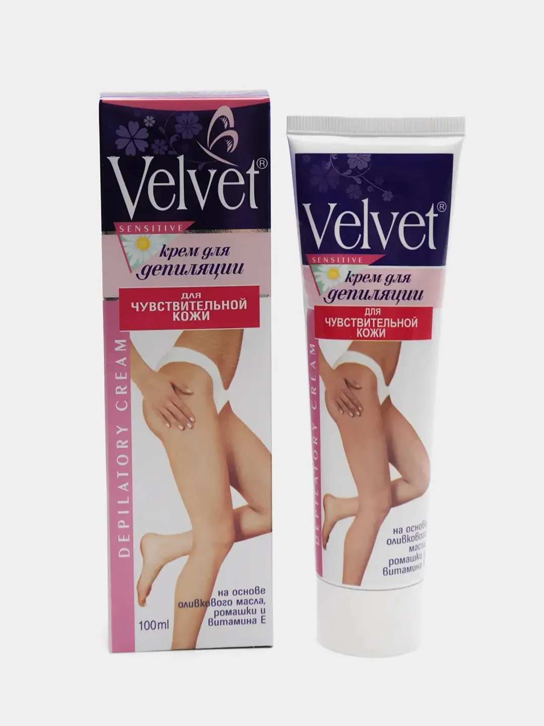Крем для депиляции Velvet, для чувствительной кожи, 100 мл купить по цене 220 ₽ в интернет-магазине KazanExpress