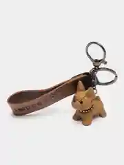 Бежевый брелок для ключей "Бульдог", "Космонавт"