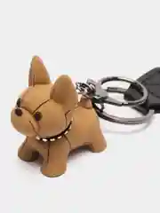 Бежевый брелок для ключей "Бульдог", "Космонавт"