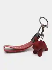 Бордовый брелок для ключей "Бульдог", "Космонавт"