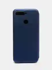 Синий чехол книжка Huawei Y6 2018 / Honor 7C / Honor 7A Pro / Y6 Prime, Хуавей У6 2018 (5,7")