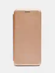 Золотой чехол книжка Huawei Y6 2018 / Honor 7C / Honor 7A Pro / Y6 Prime, Хуавей У6 2018 (5,7")