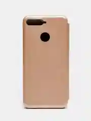 Золотой чехол книжка Huawei Y6 2018 / Honor 7C / Honor 7A Pro / Y6 Prime, Хуавей У6 2018 (5,7")