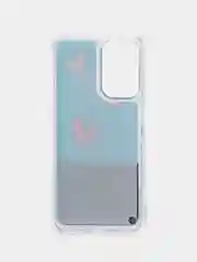 Пурпурный чехол силиконовый Samsung Galaxy A23, Самсунг Галакси А23, жидкий, переливающийся