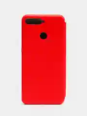 Красный чехол книжка Huawei Y6 2018 / Honor 7C / Honor 7A Pro / Y6 Prime, Хуавей У6 2018 (5,7")