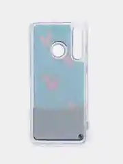 Пурпурный чехол силиконовый для Huawei P Smart 2019 / Honor 10 Lite, переливающийся, с блестками