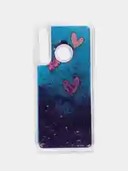 Пурпурный чехол силиконовый для Huawei P Smart 2019 / Honor 10 Lite, переливающийся, с блестками