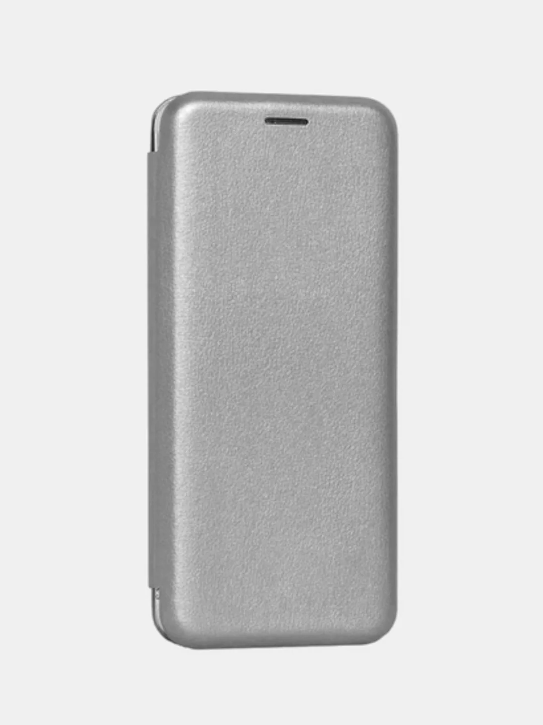 Серебряный чехол книжка Huawei Y6 2018 / Honor 7C / Honor 7A Pro / Y6 Prime, Хуавей У6 2018 (5,7")