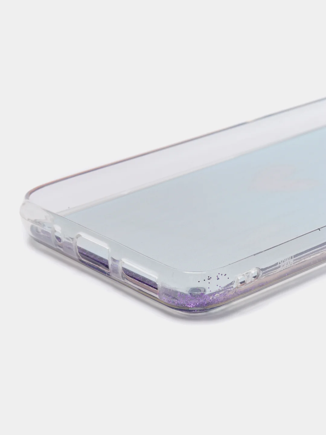 Синий меланж чехол Xiaomi Redmi 9C, Redmi 9C NFC, Redmi 10A, Редми 9С переливающийся жидкий с блестками