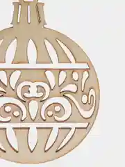 Бежевый ёлочные игрушки, древянные игрушки на ёлку