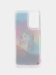 Розовый чехол силиконовый Samsung Galaxy A23, Самсунг Галакси А23, жидкий, переливающийся