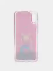 Марсала чехол Xiaomi Redmi 9A, Сяоми Редми 9А силиконовый переливающийся жидкий с блестками