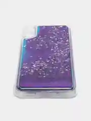 Пурпурный чехол Xiaomi Redmi 9A, Сяоми Редми 9А силиконовый переливающийся жидкий с блестками