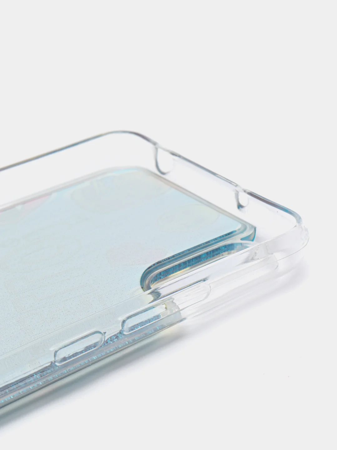 Тёмно-бирюзовый чехол Xiaomi Redmi 9A, Сяоми Редми 9А силиконовый переливающийся жидкий с блестками