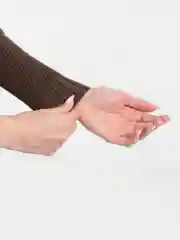 Золотистый хаки джемпер женский в рубчик