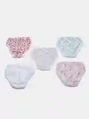 Розовый трусы для девочек, хлопок, комплект 5 штук