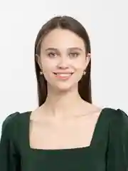 Золотой серьги бабочки металлические Фактурные